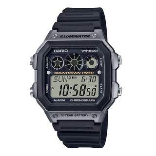 Đồng hồ nam dây nhựa casio standard ae-1300wh-8a chính hãng - ae-1300wh-8avdf pin 10 năm