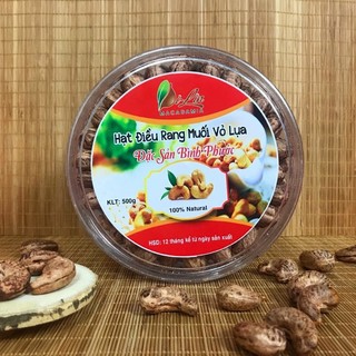 Hạt điều rang muối vỏ lụa cao cấp xếp hộp 500 gram | Đặc sản Bình Phước