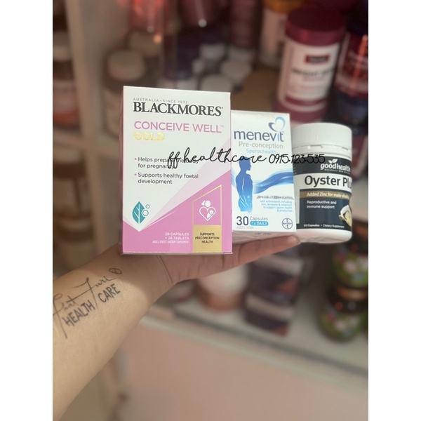 Combo Menevit, Hàu Úc Oyster Plus- Tăng Sinh Lý Nam, Tăng Thụ Thai