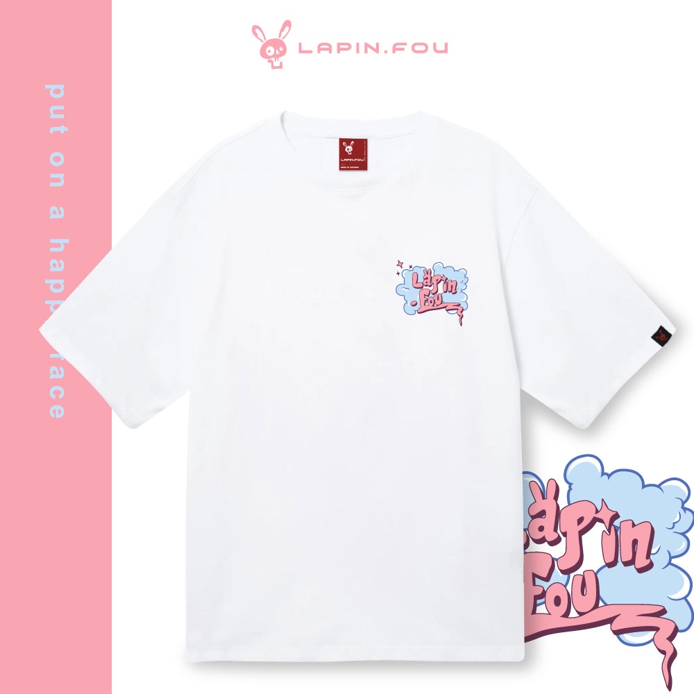 Áo Thun Unisex Nam Nữ Local Brand - Lapin.Fou Pinky Cloudy