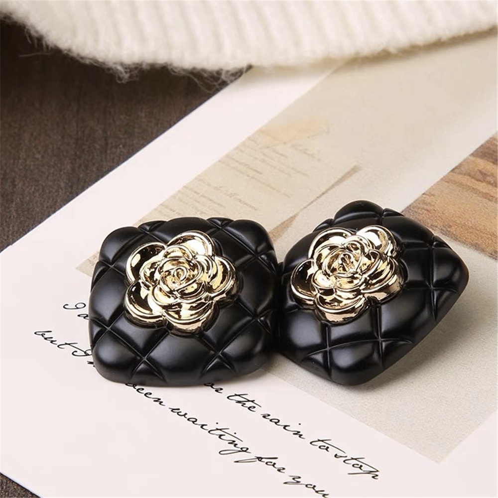 Set 10 Nút Áo 18 / 23mm Bằng Kim Loại Màu Đen Tiện Dụng