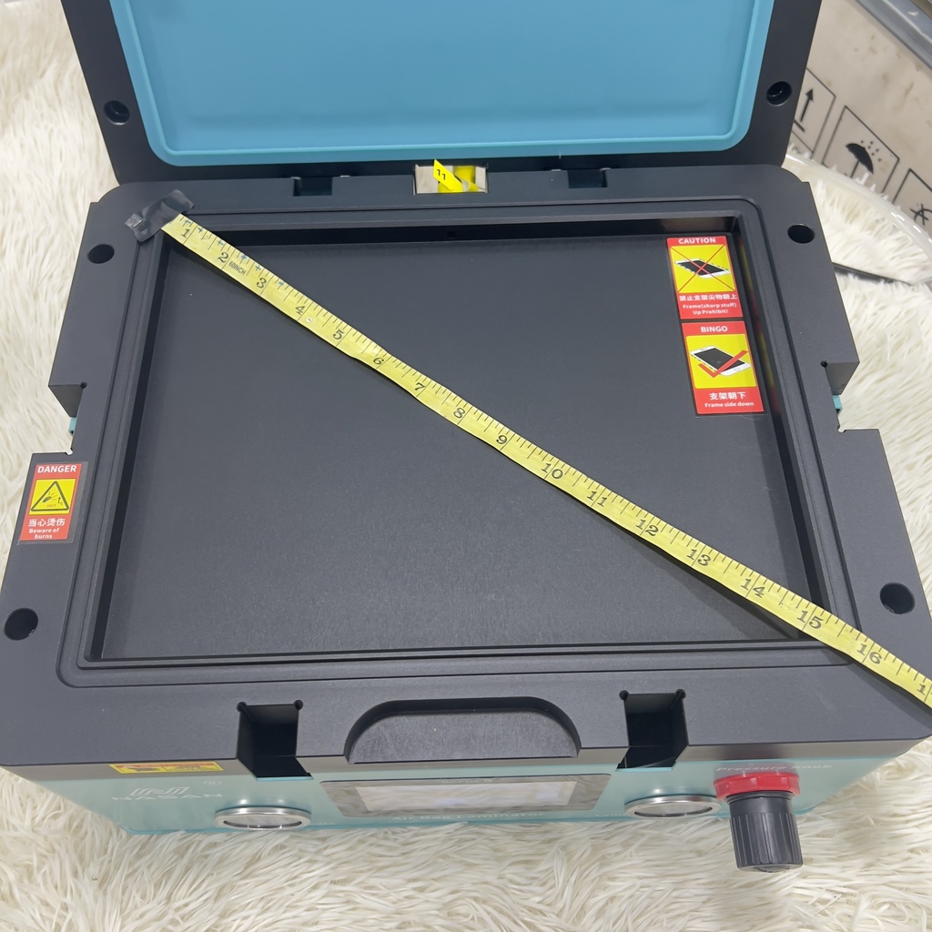 Máy ép kính + hấp Nasan 15inch