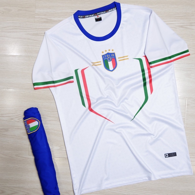 [in lẻ, in đội] Quần Áo Bóng Đá, đá banh, thể thao, áo đá bóng nam, nữ Tuyển ý Italia Vải FEX Thái cao cấp