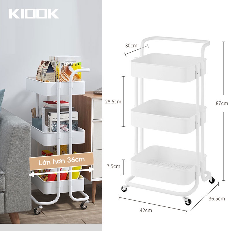 Kệ Bỉm sữa 3 Tầng Thiết Kế Châu Âu Xe Đẩy trợ thủ đắc lực cho các bà mẹ