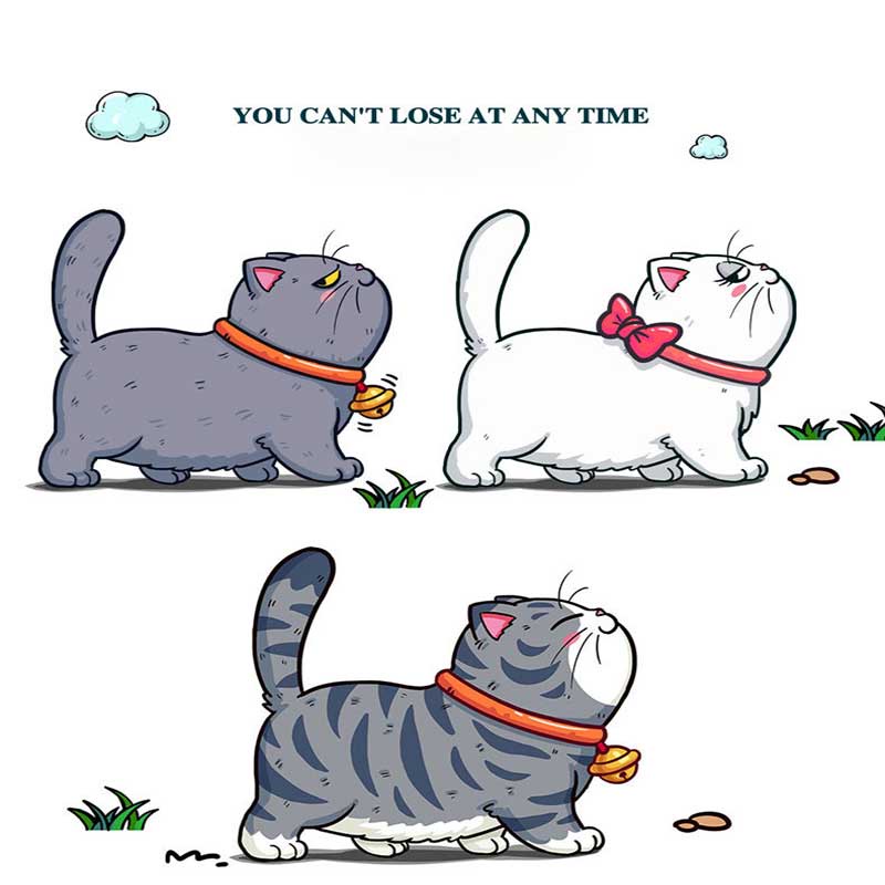 Miếng Dán Trang Trí Xe Hơi Hình Mèo Hoạt Hình Bằng PVC