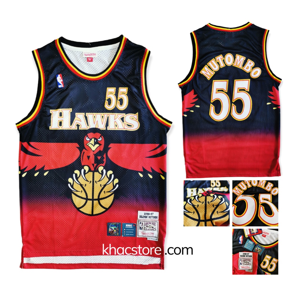 Áo bóng rổ Nba Jersey Basketball Hawks hiphop kpop Thun ba lỗ unisex nam nữ big over size thể thao gym