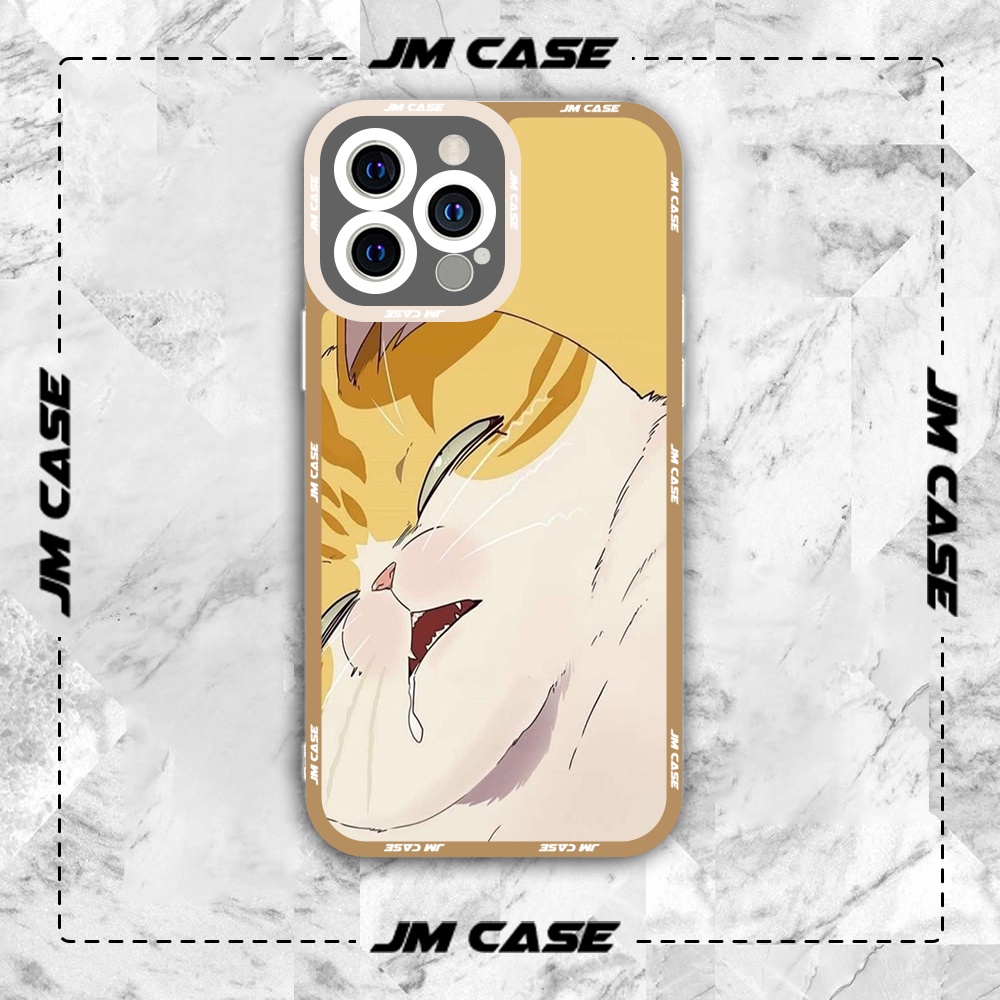 Ốp lưng iphone cạnh vuông JMCase Mèo Con Cute Mặt Biểu Cảm Dễ Thương /8plus/x/xs/11/12/pro/max/plus/promax