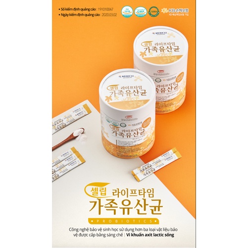 Men vi sinh SELIP PROBIOTICS Hàn Quốc dành cho người bị trĩ, táo bón, rối loạn tiêu hóa, tiêu chảy men vi sinh cho bé