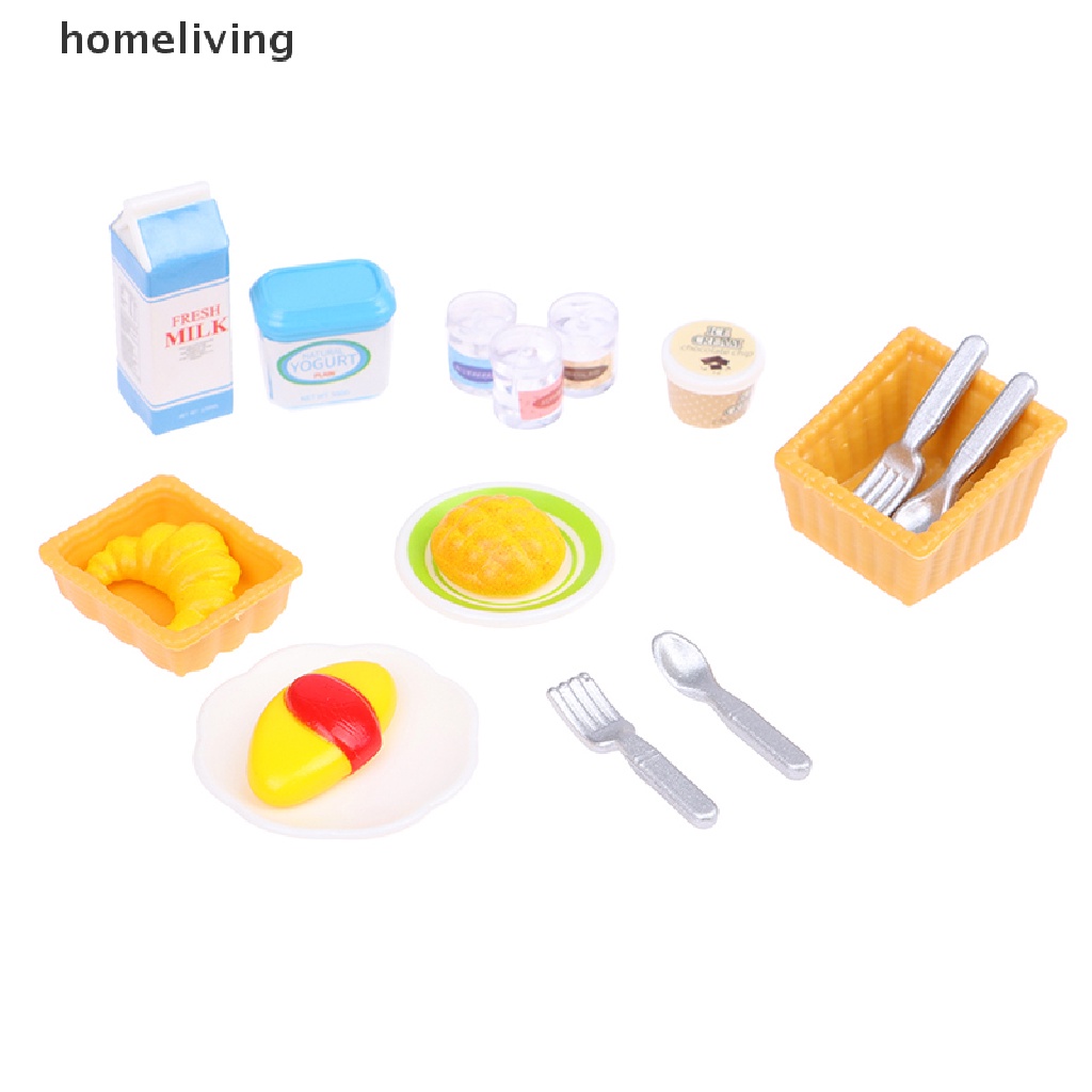 1 Bộ Đồ Ăn Tỉ Lệ 1: 12 Trang Trí Nhà Búp Bê