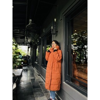 Áo khoác lông vũ dáng dài hàn quốc