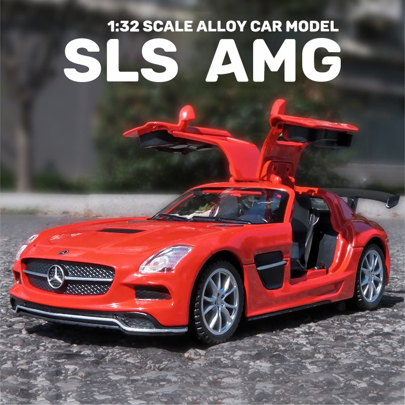 Mô Hình Xe Hơi Mercedes Benz SLS AMG Bằng Hợp Kim Tỉ Lệ 1: 32