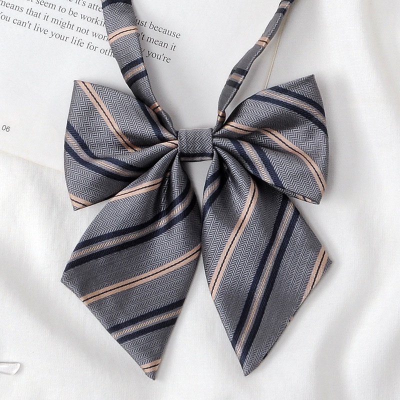 H Thương Hiệu Cà Vạt Cyan Gold jk Cà Vạt Ngắn Màu Xám Nhỏ Phong Cách Preppy Dành Cho Học Sinh Nam Nữ Miễn Phí Cà Vạt