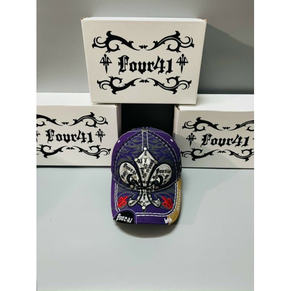 NÓN KẾT XỊN FOUR 41 LOGO THÊU NỔI
