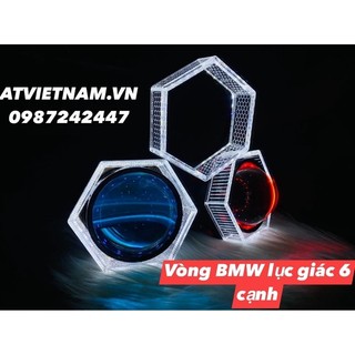 Vòng BMW 3D lục giác 6 cạnh cho bi 3 inch dùng chế bi led ( 1 vòng)