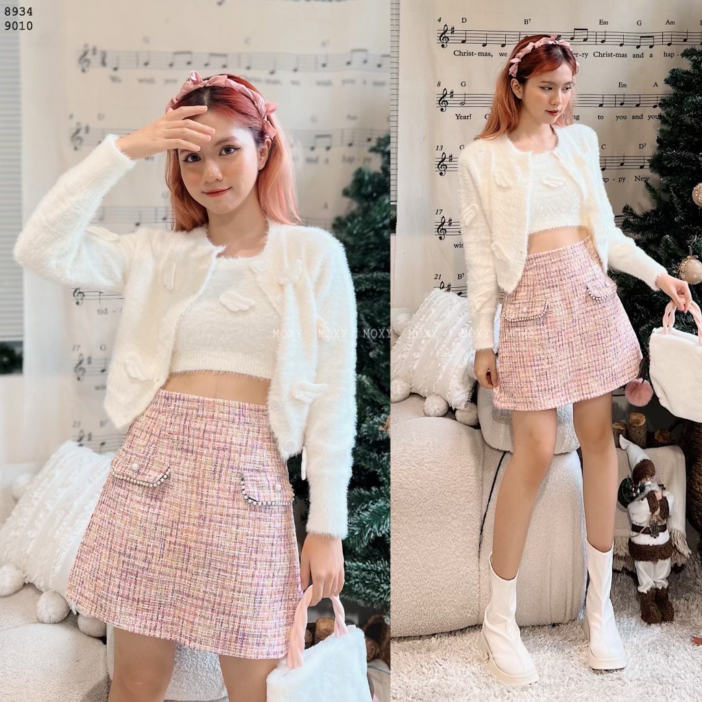 SP009010-Chân váy bố 2 túi