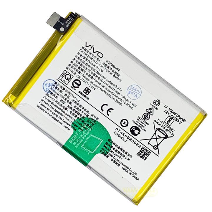 Pin Vivo Y52S, Y31S, Y31 2020, Y51 2020 B-O8 5000mAh Zin + Tặng Keo Dán Pin + FreeShip
