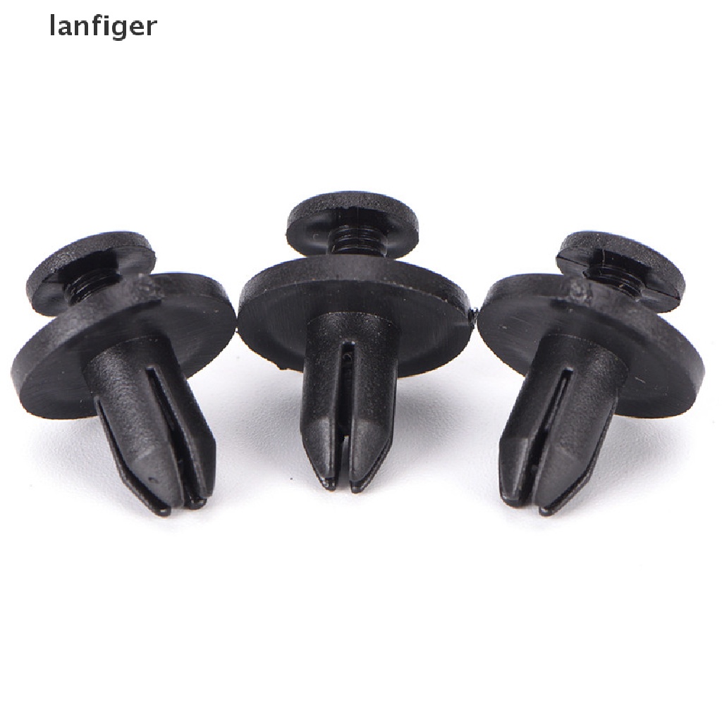 FENDER Set 50 Đinh Tán Nhựa Màu Đen 6Mm Chuyên Dụng Cho Xe Hơi