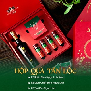 Hộp quà tấn lộc - sâm ngọc linh kontum k5 chính hãng