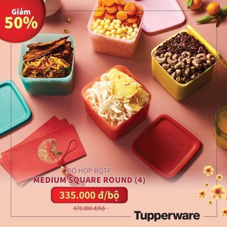 Tupperware hộp bảo quản thực phẩm Small / Medium 4 hộp / Magic 8 hộp