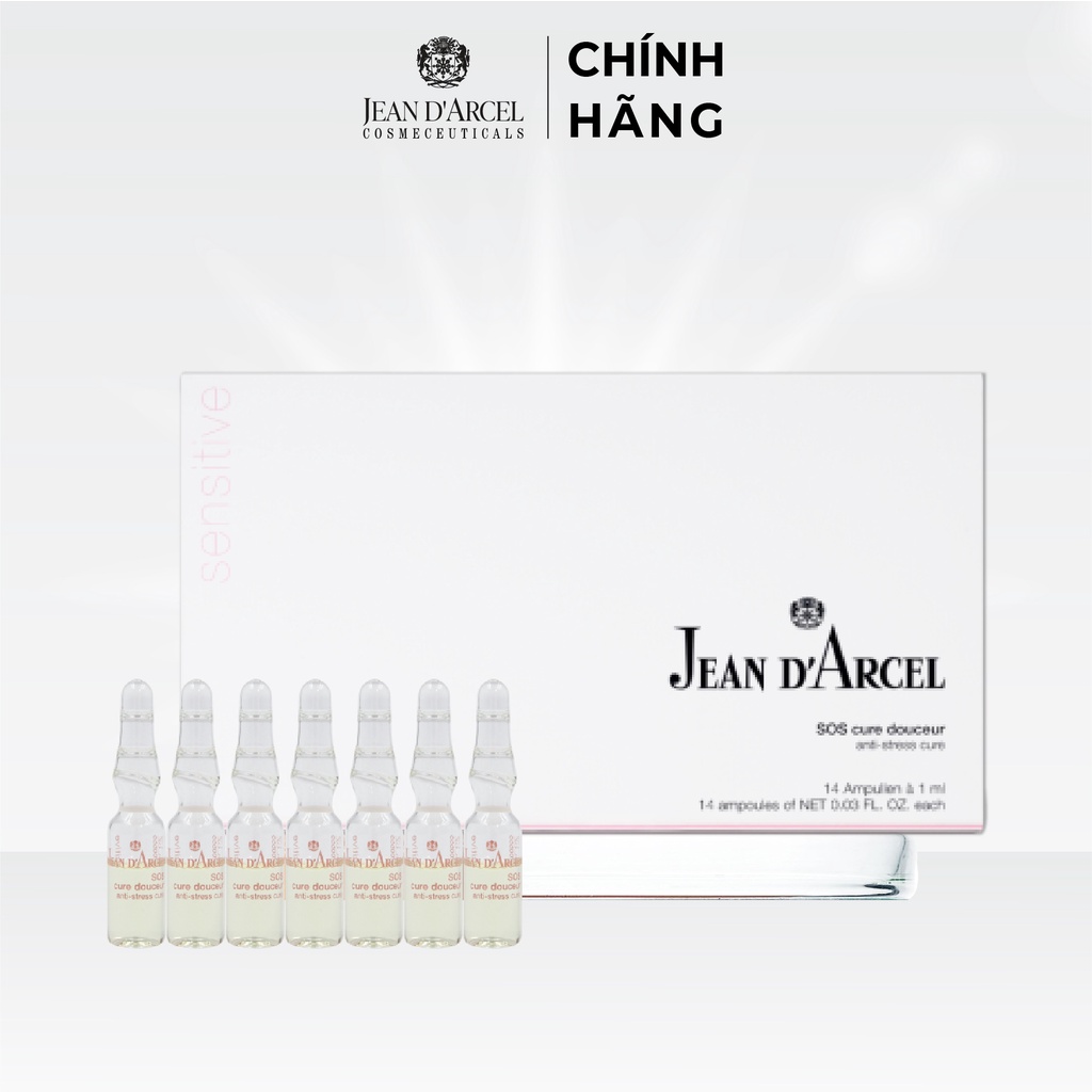 J131 Huyết thanh giảm đỏ da và giãn tĩnh mạch Sensitive - Anti-Stress Cure14x1ml - Jean d'Arcel