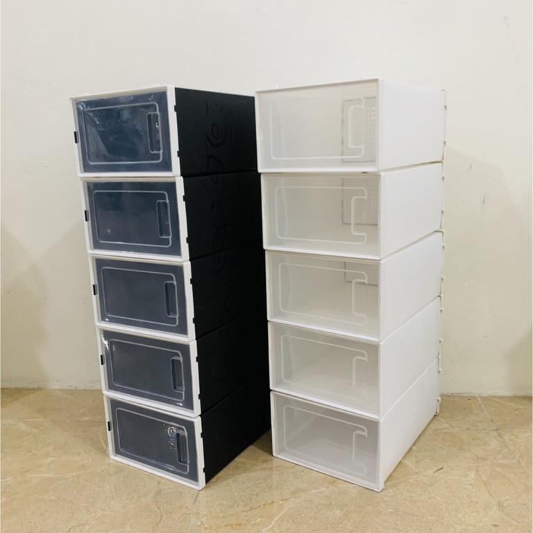 Combo 10 Hộp Đựng Giày Nắp Ngang Có Lỗ Thông Hơi Thoáng Khí