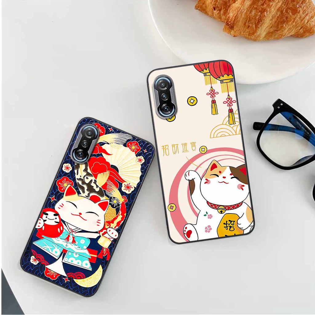 Ốp Xiaomi Redmi K40 / K40 Pro / Gaming  Mèo thần tài may mắn