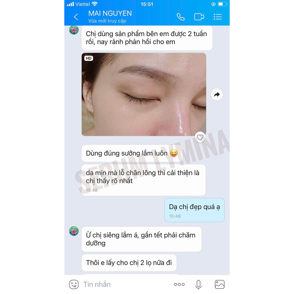 Serum LYMINA chống lão hóa cấp ẩm, dưỡng da căng bóng mịn màng