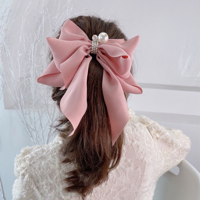 Kẹp Tóc Nơ Ruy Băng Lớn Phong Cách Hàn Quốc Mới