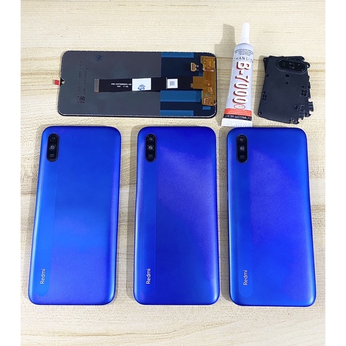 Combo Màn Hình + Bộ Vỏ Sườn Xiaomi Redmi 9A Zin Hàng Cao Cấp.( Tặng Keo Dán )