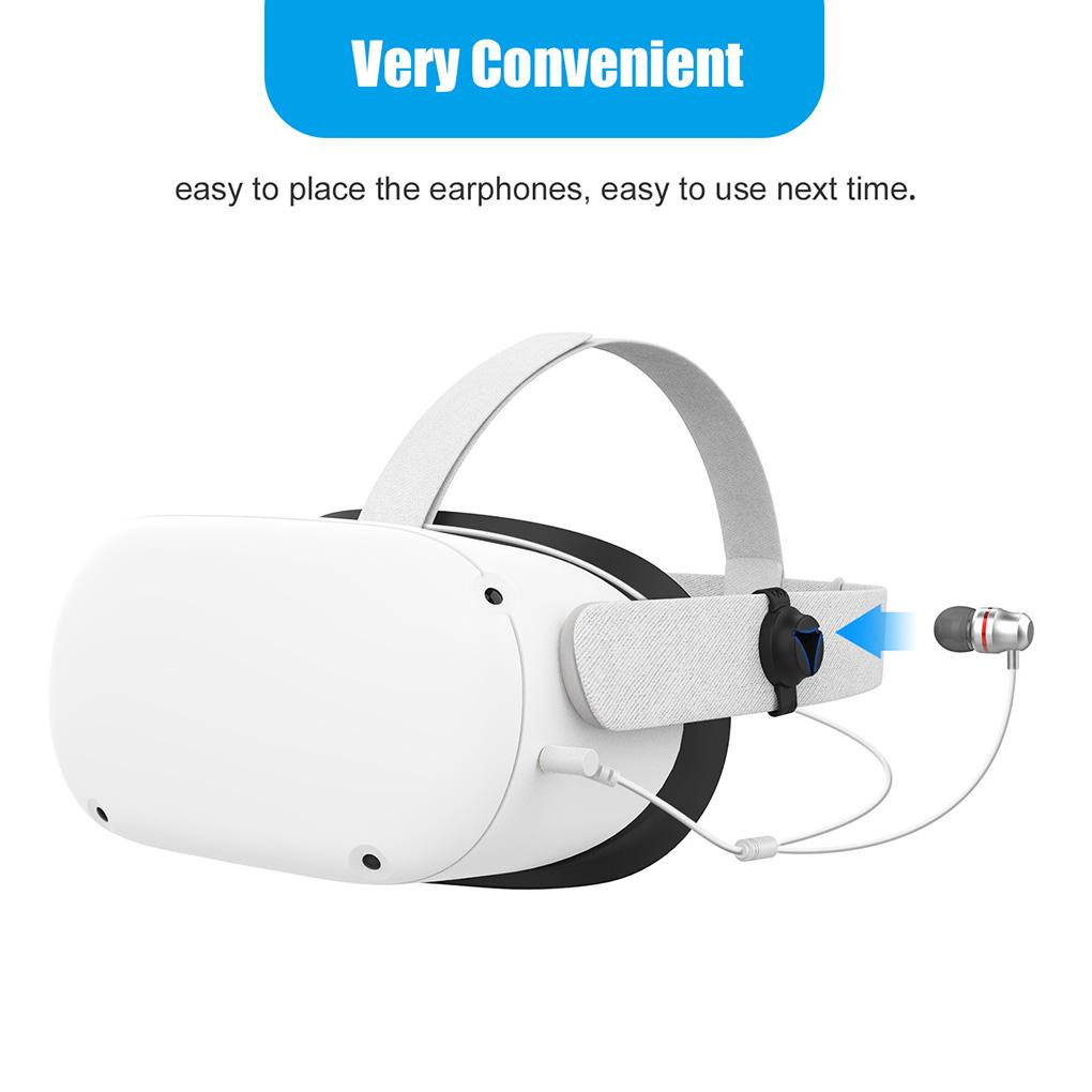 Set 2 Giá Đỡ Tai Nghe Thực Tế Ảo Bằng Silicon Thay Thế Cho Oculus Quest 2