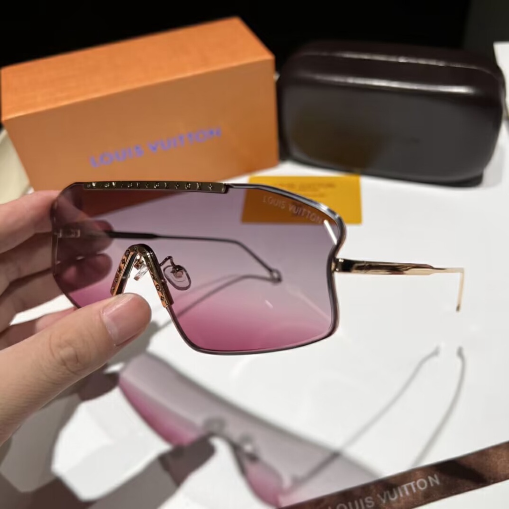 Kính Mát LV Gọng Kim Loại Phong Cách Vintage Sang Trọng Cho Nam Và Nữ