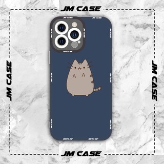 Ốp lưng iphone samsung xiaomi oppo cạnh vuông JMCase Meme Mèo Cute Ngón Giữa