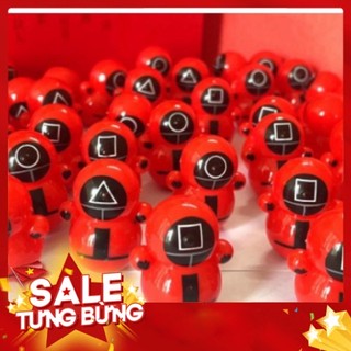 Đồ chơi lật đật mini squid game, lật đật doraemon dễ thương cho bé