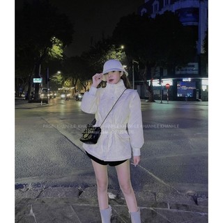 Áo khoác trần trám kèm đai