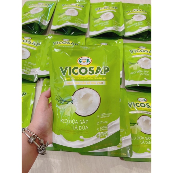 Kẹo dừa sáp lá dứa Vicosap