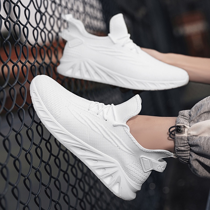 Ielgy Giày Thể Thao Nhẹ Nhàng plus size flyknit Cho Nam