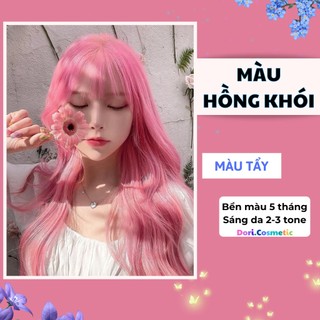  Thuốc Nhuộm Tóc Màu HỒNG KHÓI TÍM . Combo thuốc nhuộm tóc tại nhà tặng kèm Oxy 