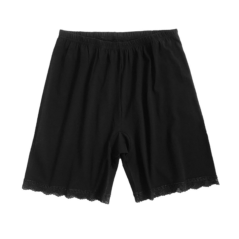 Quần lót mặc đầm thun cotton màu đen big size 4XL 70-100kg