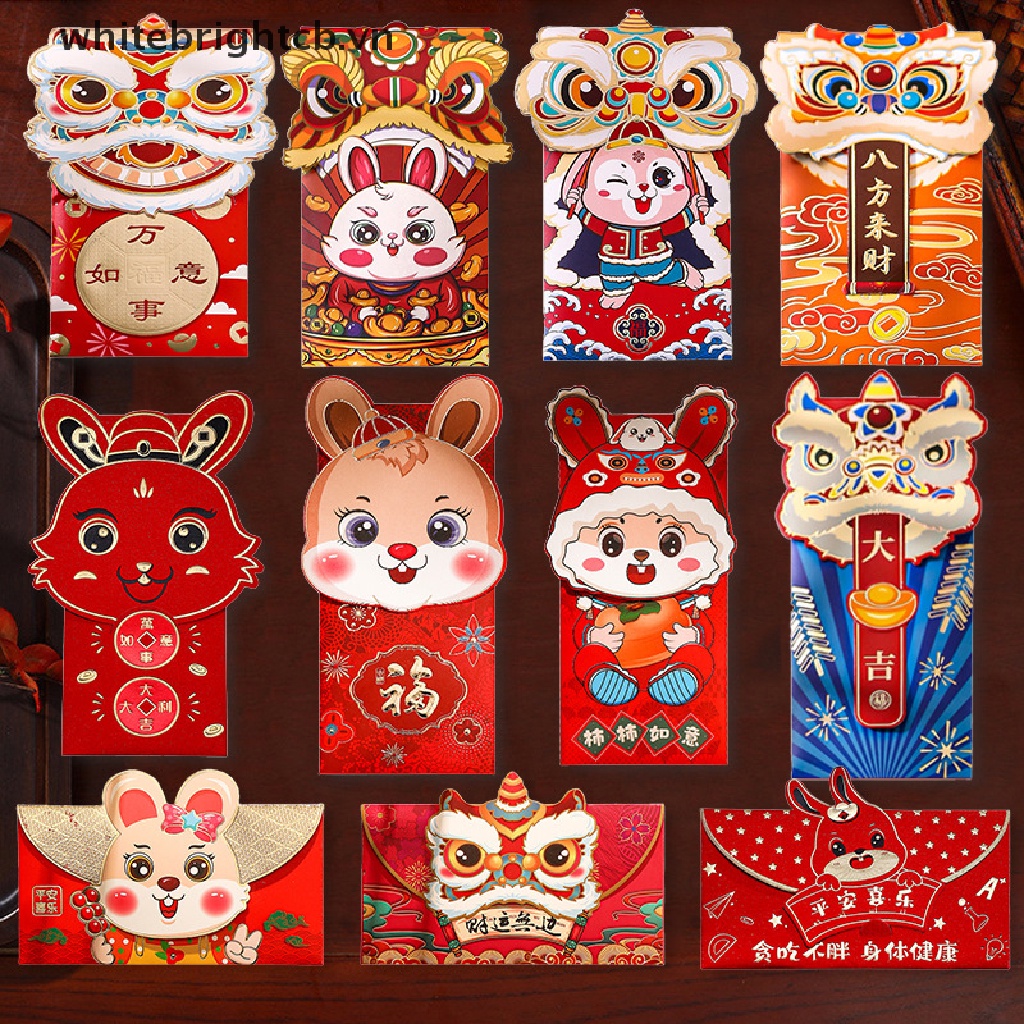 Set 4 Bao Lì Xì Đỏ May Mắn Cho Năm Mới 2023