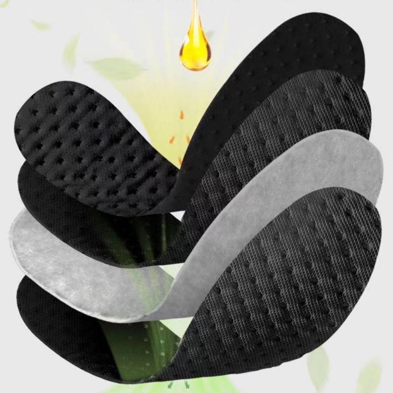 Miếng Lót Giày Bằng Than Tre Hoạt Tính Mềm Mại Thoáng Khí Thời Trang