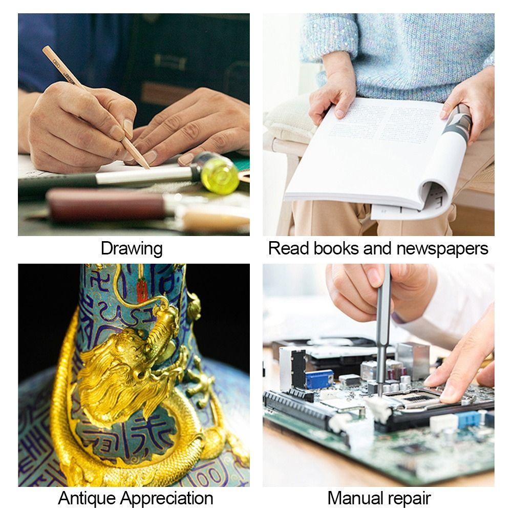 KUNHEV Kính Lúp Mini Có Thể Gấp Lại Tiện Dụng