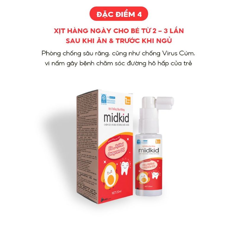 Xịt chống sâu răng Midkid