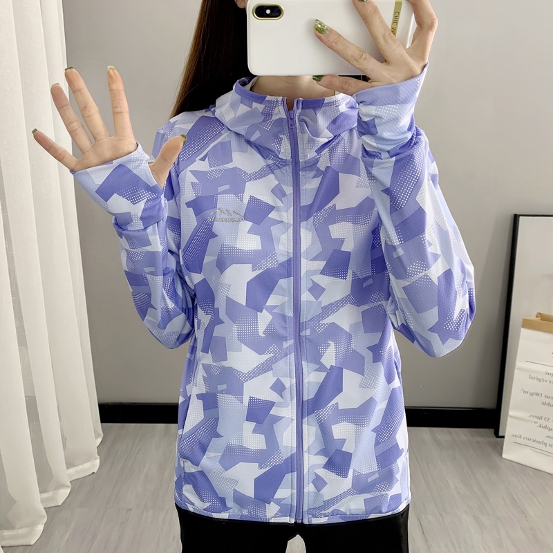 Áo Khoác Thể Thao Chống Tia Cực Tím Thiết Kế Thoáng Khí Cỡ Lớn Thời Trang Cao