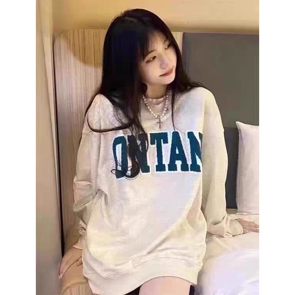 Áo sweater Ontan nỉ da cá form rộng qua mông phong cách xứ an nam - Janary