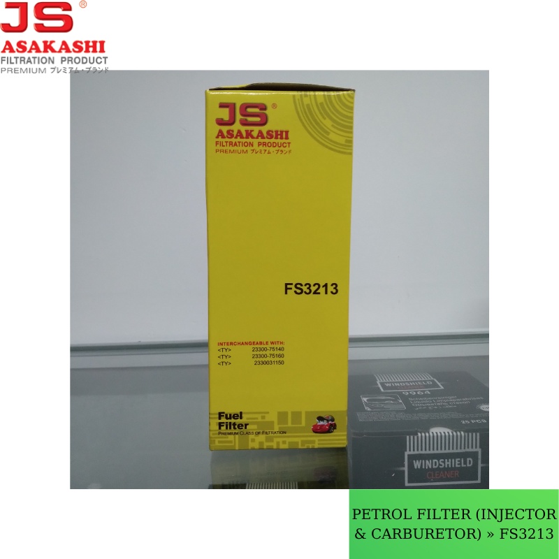 Lọc Xăng Petrol Filter (Injector &amp; Carburetor Xe Toyota Innova, JS ASAKASHI FS3213 Xuất xứ Nhật Bản