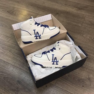 Giày ny mlb liner đen cao cổ đế 5cm giày tăng chiều cao giày sneaker nam nữ giày thể thao ny chunky newyork hig mới 2022
