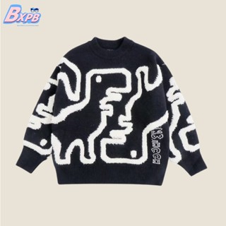 Áo sweater dệt kim dáng rộng thoải mái thời trang cho bé trai 3-15 tuổi 110 - ảnh sản phẩm 1