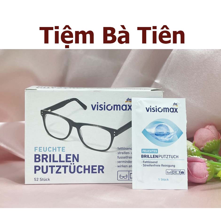 Khăn lau kính dùng 1 lần lau sạch nhờn vân tay bụi bẩn trên mắt kính điện thoại laptop máy ảnh
