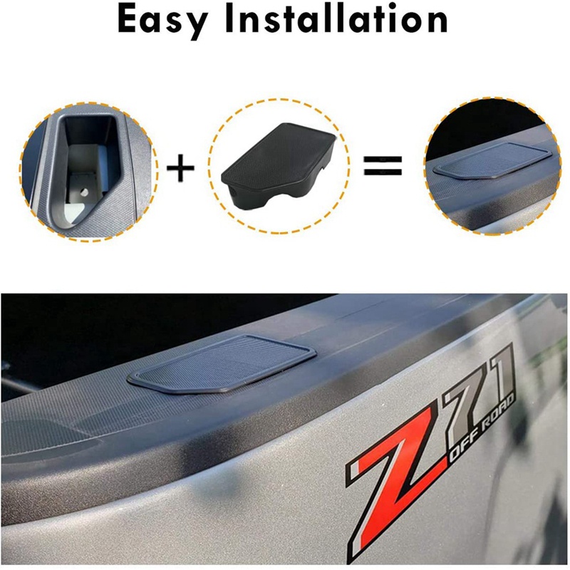 Nắp Đậy Màu Đen Chuyên Dụng Cho GMC Sierra Chevrolet Silverado 2019 2020 2021