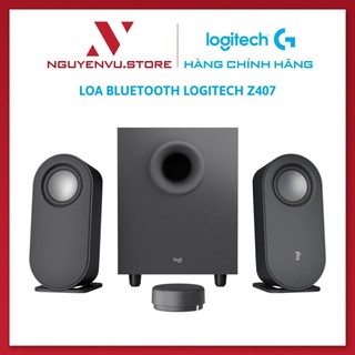 Loa không dây Bluetooth Logitech Z407 gồm loa siêu trầm và Remote - Hàng Chính Hãng